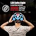 Bike Helmet, Basecamp Bicycle Helmet with Rear Light & Detachable Magnetic Goggles Lightweight Cycling Helmet Adjustable for Adult Men Women Mountain & Road (BC-069)