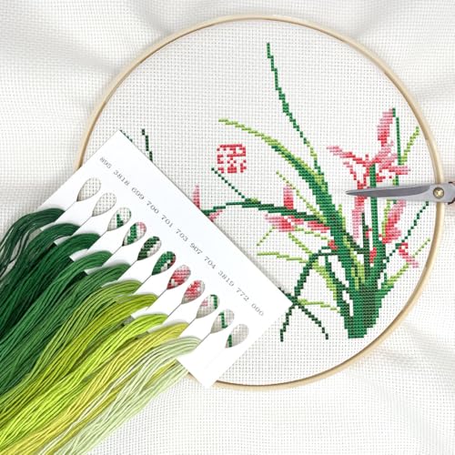 Image of 1 Pieces Cross StitchEmbroidery Floss,100% Eco-Cotton Cotton Premium Skeins, Ideal for Arts & Crafts (Orange Series 67892)