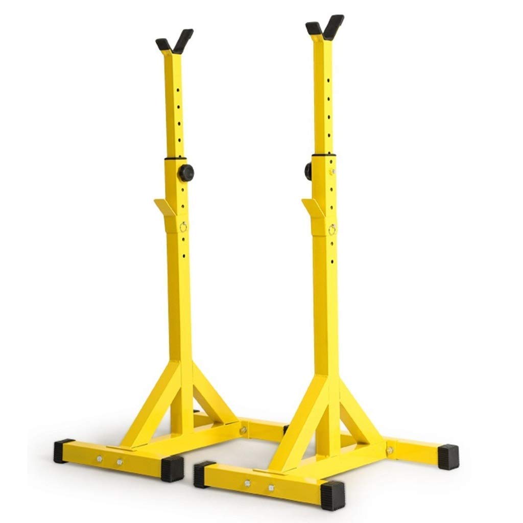 Soporte ajustable para sentadillas, press de banca con barra, soporte para sentadillas, soporte para levantamiento de pesas, press de banca, 10 escalones de altura ajustable, soporte de entrenamiento