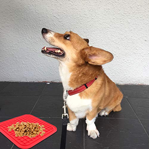 Pet Tapete de distribuição de guloseimas para cães com dispositivo de distração para espátula para f