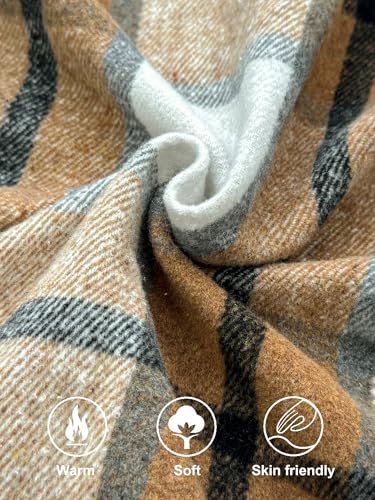Image of JEMLDL Mens Flannel Plaid Shirts Jackets