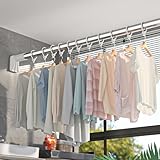 Longueur réglable pour plus de polyvalence : la tringle à vêtements dispose d'une longueur réglable qui garantit un ajustement flexible de l'espace et une adaptabilité multi-zones, offrant une solution personnalisée pour divers besoins de stockage ; cette fonctionnalité permet aux utilisateurs d'optimiser les espaces de placard ou d'adapter des agencements de pièces tout en conservant la facilité d'installation et d'utilisation dans les maisons, les appartements ou les bureaux.