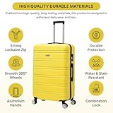 Flymax 55x35x20 Cabin Case Super Lightweight Abs Hard Shell Travel Carry on Board Cabin Bag Approved Hand Luggage with 4 Wheels Fits Easyjet, Ryanair, British Airways & Jet 2 56x45x25 - Image 5