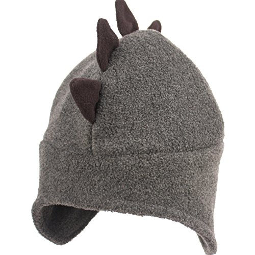 ANGELA & WILLIAM Fleece Mohawk Style Trapper Hat (Charcoal Gray)