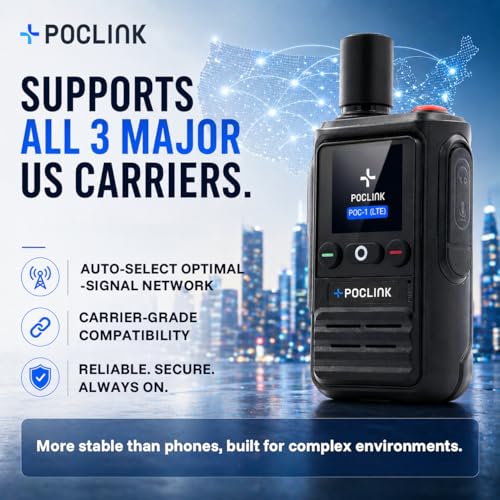 image for Poclink Lifetime Free Global Walkie Talkies Long Range, POC-1 Lite, 4G