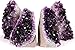 Premium Amethyst Geode Stone Cluster [up to 0.5 lb.] - Each Piece is Unique & Natural - Raw Healing Crystal Rock from Uruguay - Deep Purple Decoration - FREE Selenite Wand