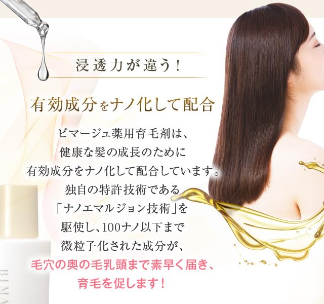 Amazon | 【終売】女性用育毛剤 BIMAGE ビマージュ 120ml 薬用育毛剤
