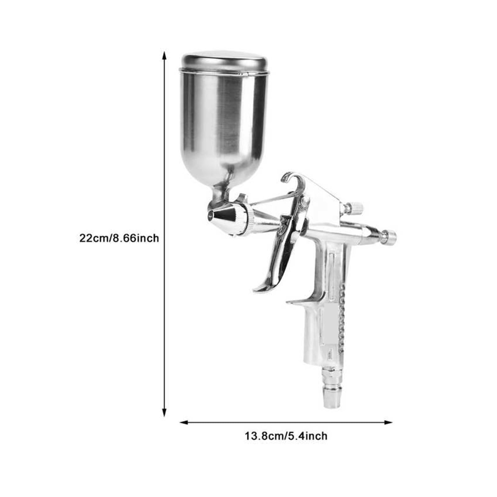 zestaw pistoletów pneumatycznych, Profesjonalny pistolet natryskowy 0,5 mm dysza 125 ml Mini pneumatyczny pistolet natryskowy do naprawy lakieru samochodowego