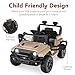 Best Choice Products 6V Kids Ride On Toy, Mini Truck, Electric Play Car w/Parent Remote Control, 4-Wheel Suspension, LED Lights, 2 Speeds, Functional Horn, 3.1MPH Max Speed - Sand