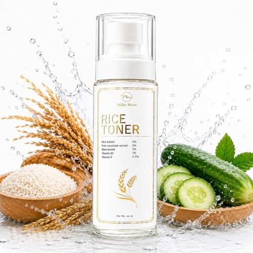 Image of 3% Niacinamide & Rice Water Face Toner | Acne Prone Dry Combination Skin | Fades Blemishes, Brightens & Smoothens | Women & Men | 100ml | Alcohol-Free