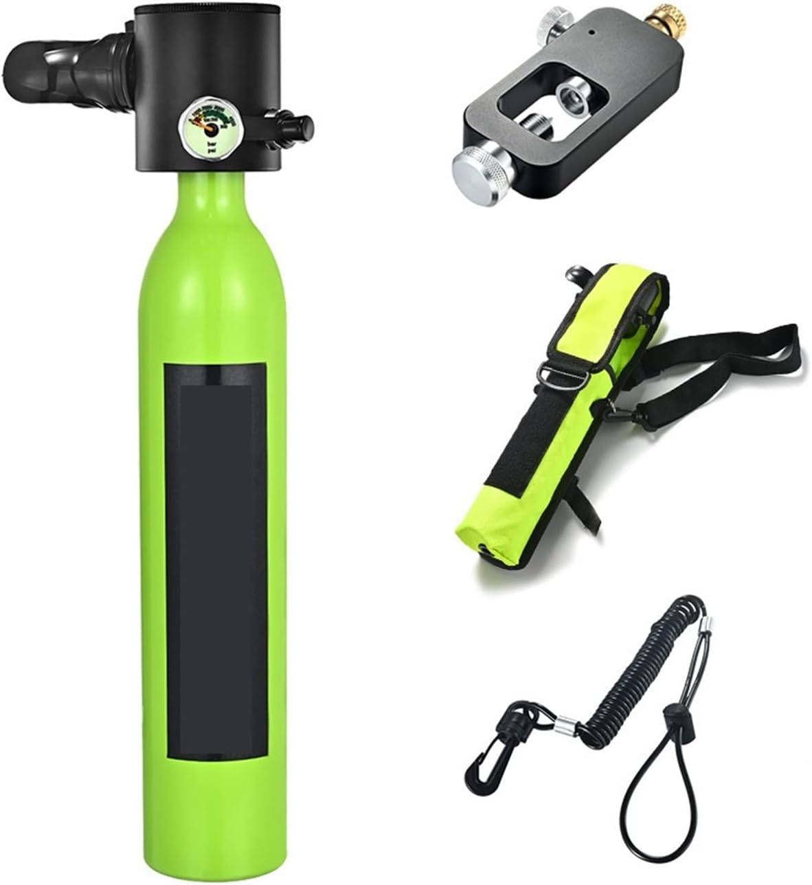 Scuba Tank Kit, Portable Underwater Emergency Spare Gas Cylinders Equipped with A Full Set of Diving Respirators for Underwater Work/Underwater Recreation