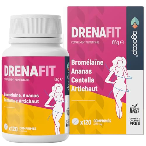 Complément Alimentaire à Base de Plantes et Bromélaïne – Fenouil, Centella, Ginkgo, Pissenlit – 120 Comprimés – Fabriqué en Italie