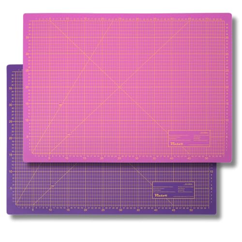 Victor - Victor Tapis de Découpe Violet Rose 100x200cm 3 plis Tapis de Découpe Grand Auto - Cicatrisant - Base de Bricolage - Support de Découpe - Professionnel - Sous-main de Bureau - Tapis de Bureau Couture