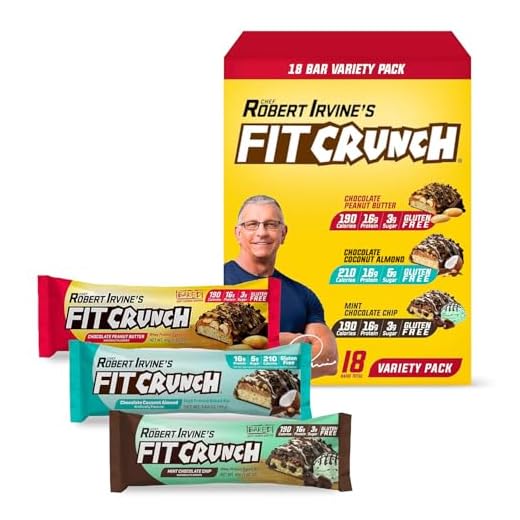 FITCRUNCH Protein Bars, Snack Size Variety Pack, Gluten Free 18 Pack