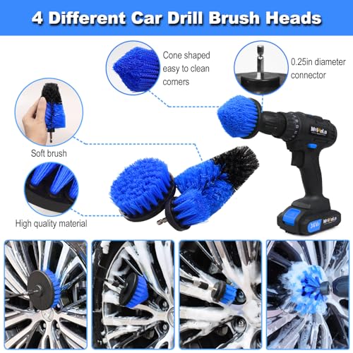 Nikcosmk CDB-18 Car Detailing Kit, 18Pcs Car Detailing Brush Set thumb #1