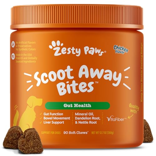 Zesty Paws Scoot Away Soft Chews - Healthy Bowel Function