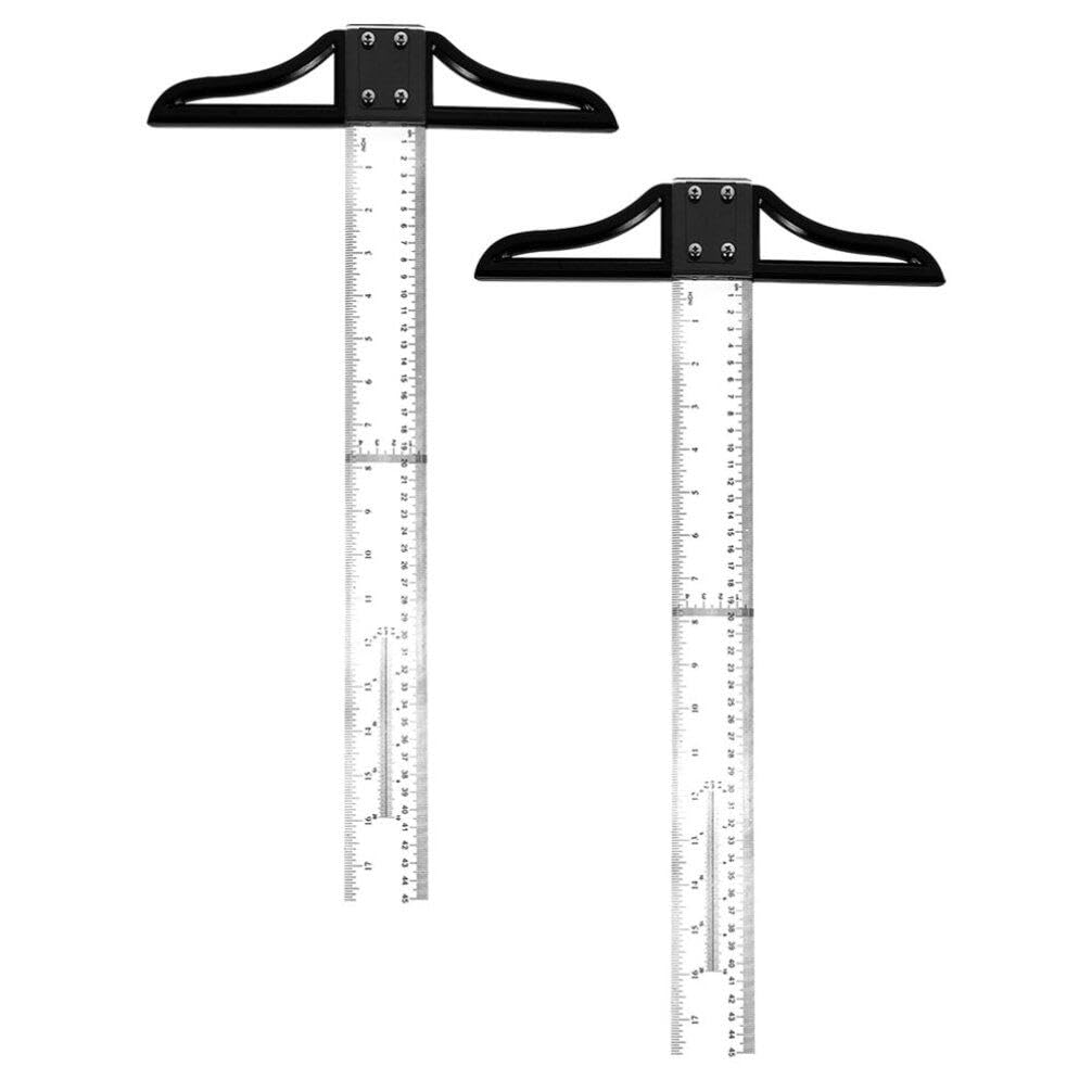 2pcs Ruler Portable Measurement Tool Accurate Architect Ruler for Drafting Woodworking and Layout Projects Lightweight and Wear-Resistant