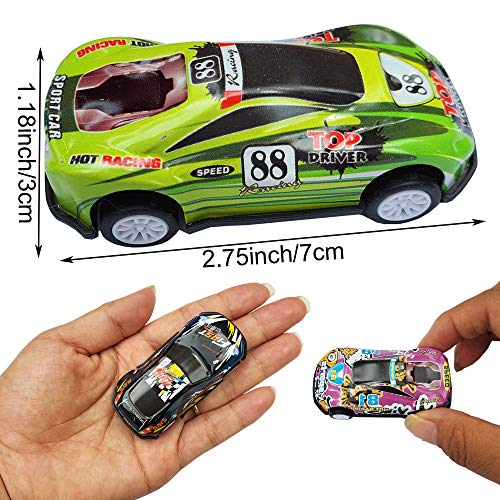 Set 12 autos de carrera tirapull de metal 1:87 miniatura 2
