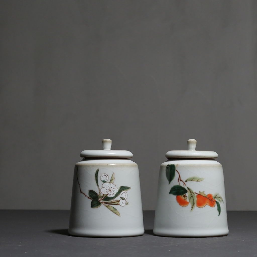 Keramik Lebensmittel Jar Retro Kleine Tee Kann Desktop Dekorative Keramik Versiegelt Tee Lagerung Kann Tee Lagerung Speisekammer Lagerung Container
