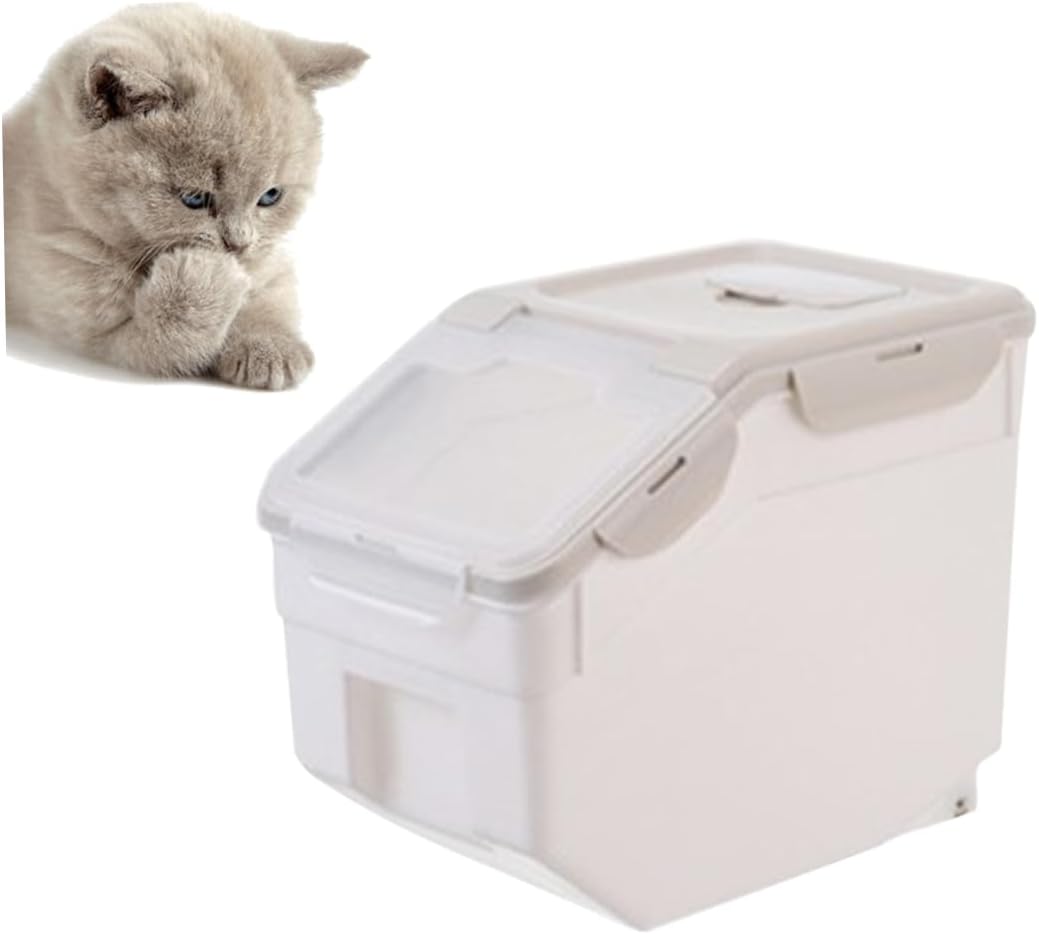 Toyvian 1pc Pet Food Storage Container Airtight Sealing for Dog and Cat Canister for up for Pet Food Rice