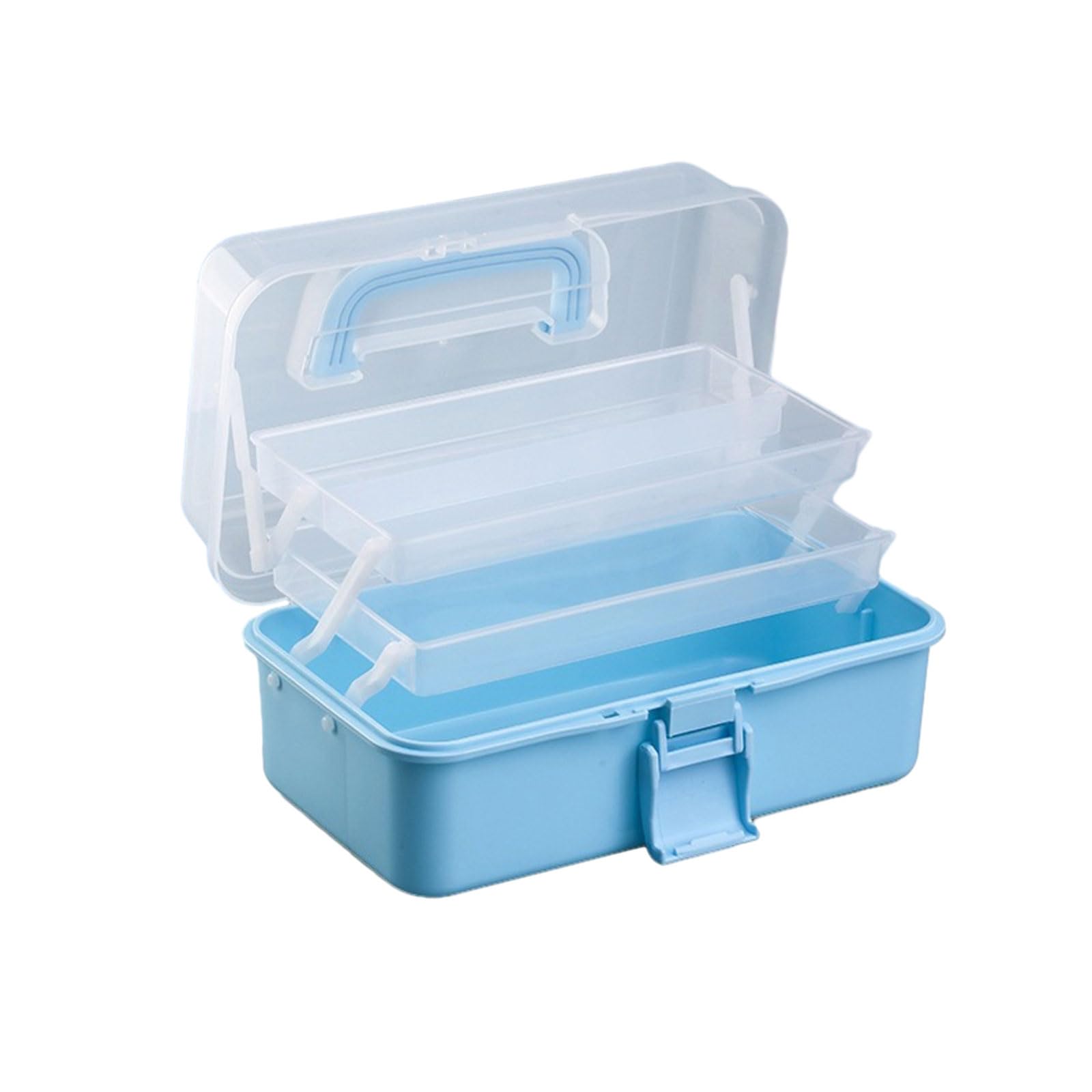 FackLOxc Multifunction Storage Box 3 Layer Case Practical Medicine for School Multifunctional Organizers Three-layer Practical Case