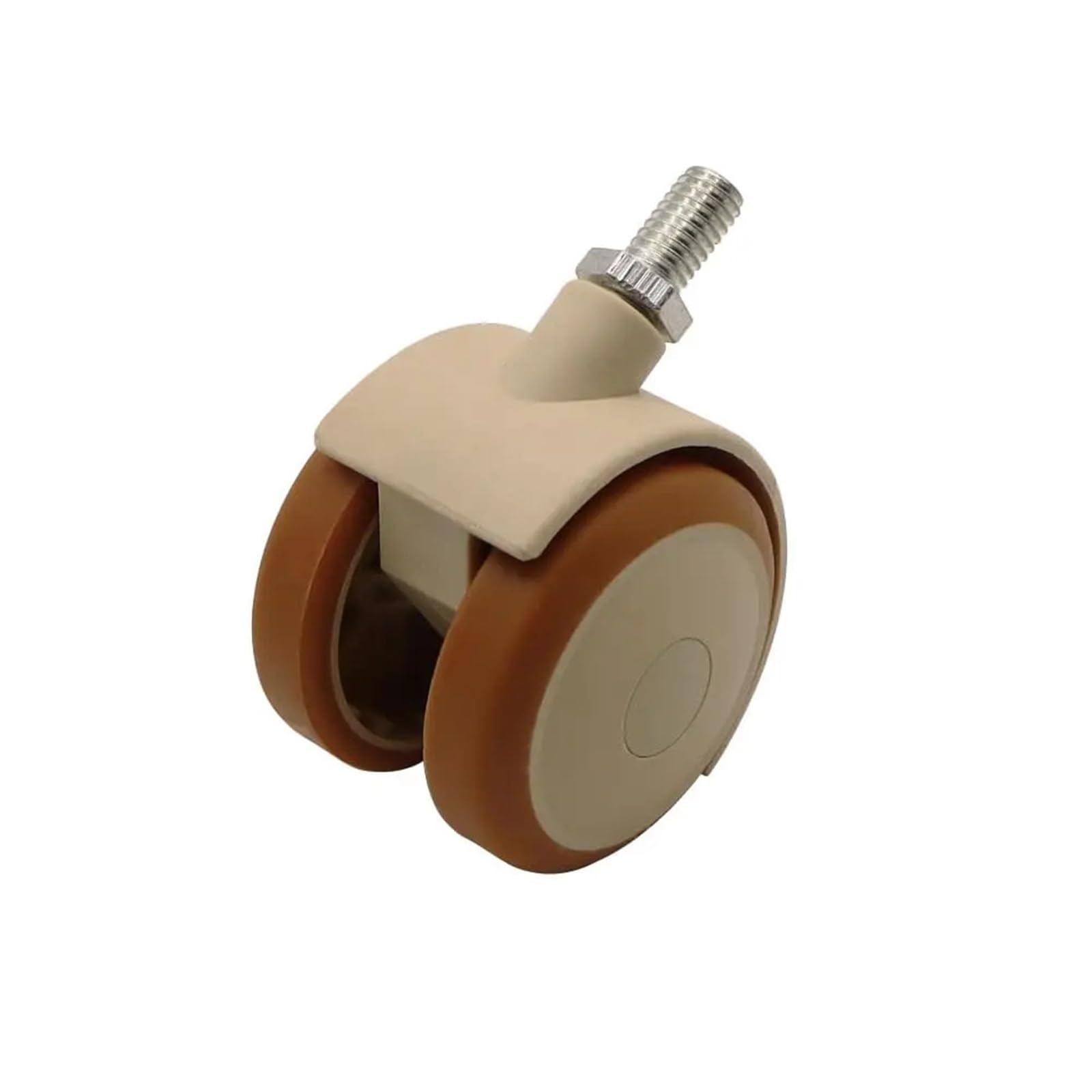 Caster Wheels, 2" Stem Casters Replacement Casters 4Pcs Threaded Swivel Furniture Caster Wheels with Brakes 90Lbs(M6)