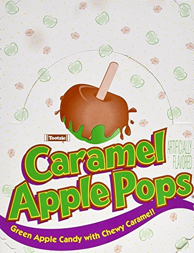 Tootsie Roll Caramel Pops Package APPLE,850 grams, 48 Count