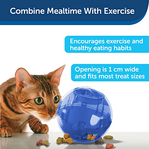 Petsafe Slimcat Meal-Dispensing Cat Toy, Great For Food Or Treats, Blue, For All Breed Sizes #TOP3