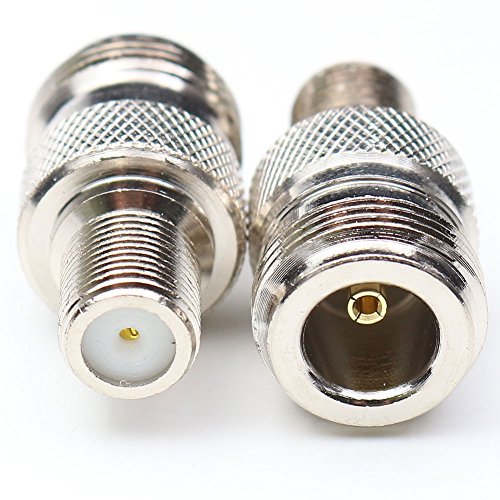Adaptador de conector F hembra a N hembra 2 piezas miniatura 3