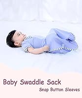 Vista 2 de Bycc Bynn Paquete de 2 sacos de dormir con manga alta, transición a saco de dormir portátil sin brazos para bebé pacify