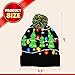 JOYIN Christmas Light-up Knitted Beanie Cap Ugly Sweater LED Hat Beanie with 6 Flashing Modes Funny Hat for Women Men Christmas Accessories Party Supplies Unisex Winter Black