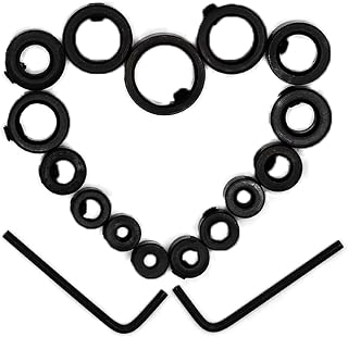 Drill Bit Depth Stop Collar Set 7Pcs&8Pcs Adjustable Stop Ring for Precise Punching Measurement Depth Fixed