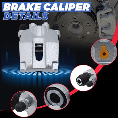 Image of Rear Brake Calipers Compatible with 04-11 Ford F-150, 18-4858 18-4859 | 2PCS Rear Driver & Passenger Side Calipers with Bracket Compatible with 2004-2011 Ford F-150, 2006-2008 Lincoln Mark LT