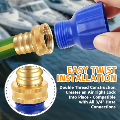 Image of 3 /4 inch RV Auto Winterizing Antifreeze Bottle Adapter Kit for Camper Trailer