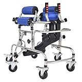 FHRX Child Walker Stander EZ Fold-N-Go,Rollator with Seat Stroke Rehabilitation Training Equipment...