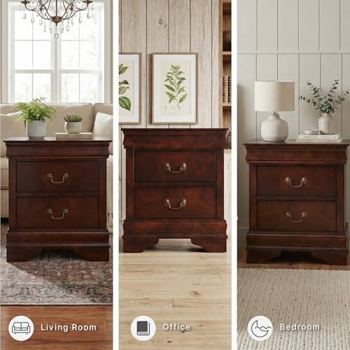Signature Design by Ashley Alisdair 2 Drawer Nightstand, Reddish Brown - image 5