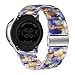 Omter Resin Band Compatible with Samsung Galaxy Watch 4 Classic (42mm/46mm), Galaxy 4 (40mm/44mm), Galaxy Watch 3 41mm/Active 2(44mm/40mm)/Active1 40mm, Women Men Fashion Bracelet Strap(Blue)