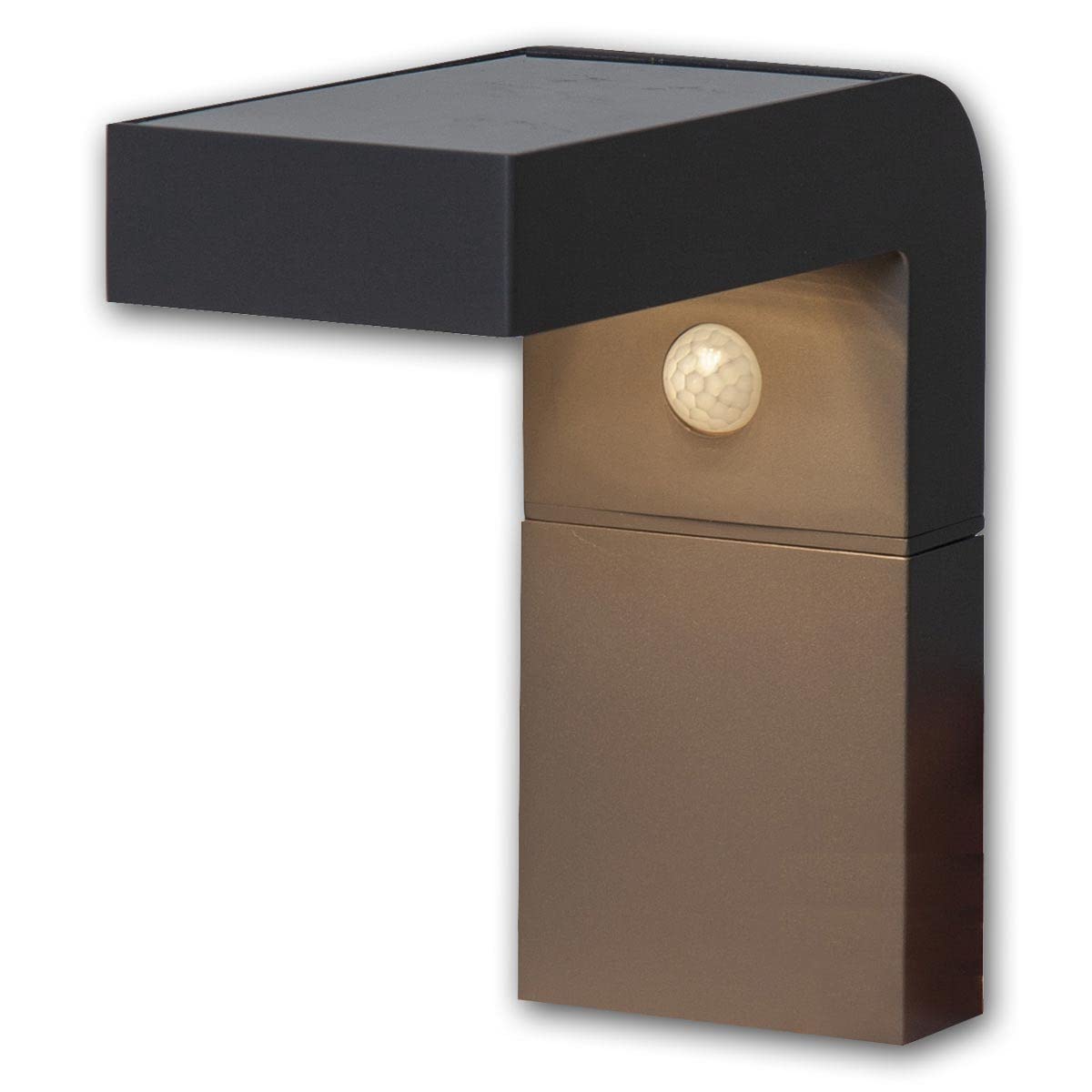 Prios Applique Solaire LED Lius, Hauteur 15 Cm, Détecteur De Mouvement