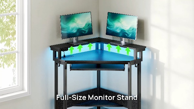 パソコンデスク rin Rolanstar Corner Desk, 44.5
