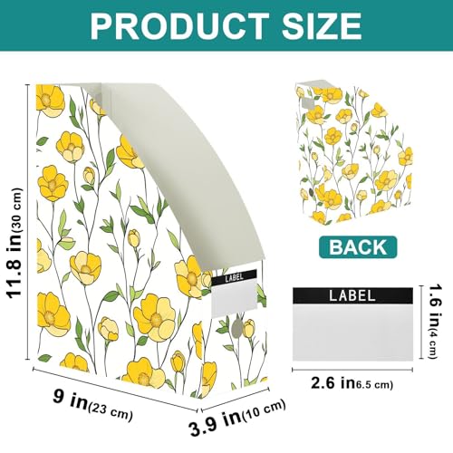 Rangement papier dessin animé lot de 3 boîtes pliables pour égayer le bureau et la maison - 4