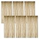 6 Stück Lametta Champagner Gold 1M X 20M Lametta Vorhänge, Gold Lametta Glitzer Vorhang Geburtstag, Tinsel Curtain für Hintergrunddekoration, Partydekoration, Geburtstagsdekoration, Weihnachten