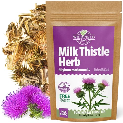 Image of 4 oz. Milk Thistle Herb Dried Milk Thistle Herbal Tea (Silybum Marianum) - 113g Herb Tea Cardo Mariano