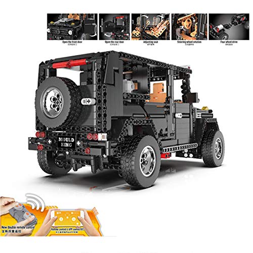 Foxom Technik Bausteine Auto G500 AWD Wagon Racing Auto, 1662 Teile 1:10 2.4G Geländewagen Bausteine… – Bild 3