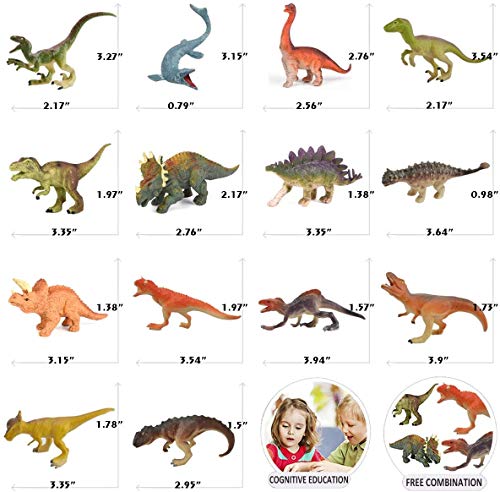 Estinoble 14-Piece Dinosaur STEM Toy Set #TOP24
