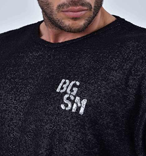 BGSM Men's Oversize Long Sleeve Towel Active Sweatshirt,Pullover2