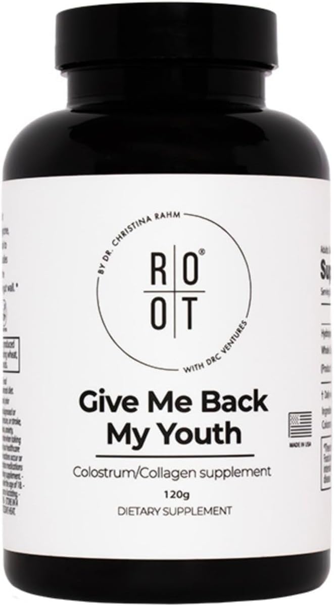 ROOT Wellness Rinderkolostrum & Kollagen Pulver | 120 g Nahrungsergänzung | Pulver mit Rinderkolostrum und Kollagen – ideal für die tägliche Ergänzung einer ausgewogenen Ernährung.
