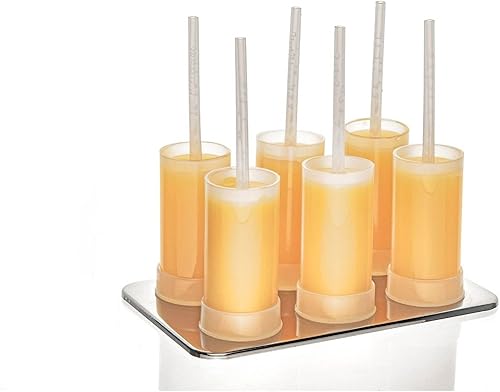 Cuisipro Moldes para paletas y helados, juego de 6 unidades, color blanco