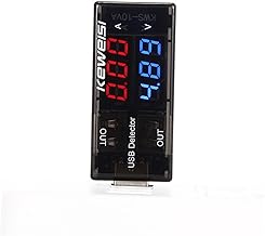 OSALADI Amperímetro De Saída Portátil Multímetro Medidor De Voltagem USB Testador De Fio Medidor De Voltagem Da Bateria Ferramenta Disjuntor De Tomada Voltagem E Corrente USB Testadores