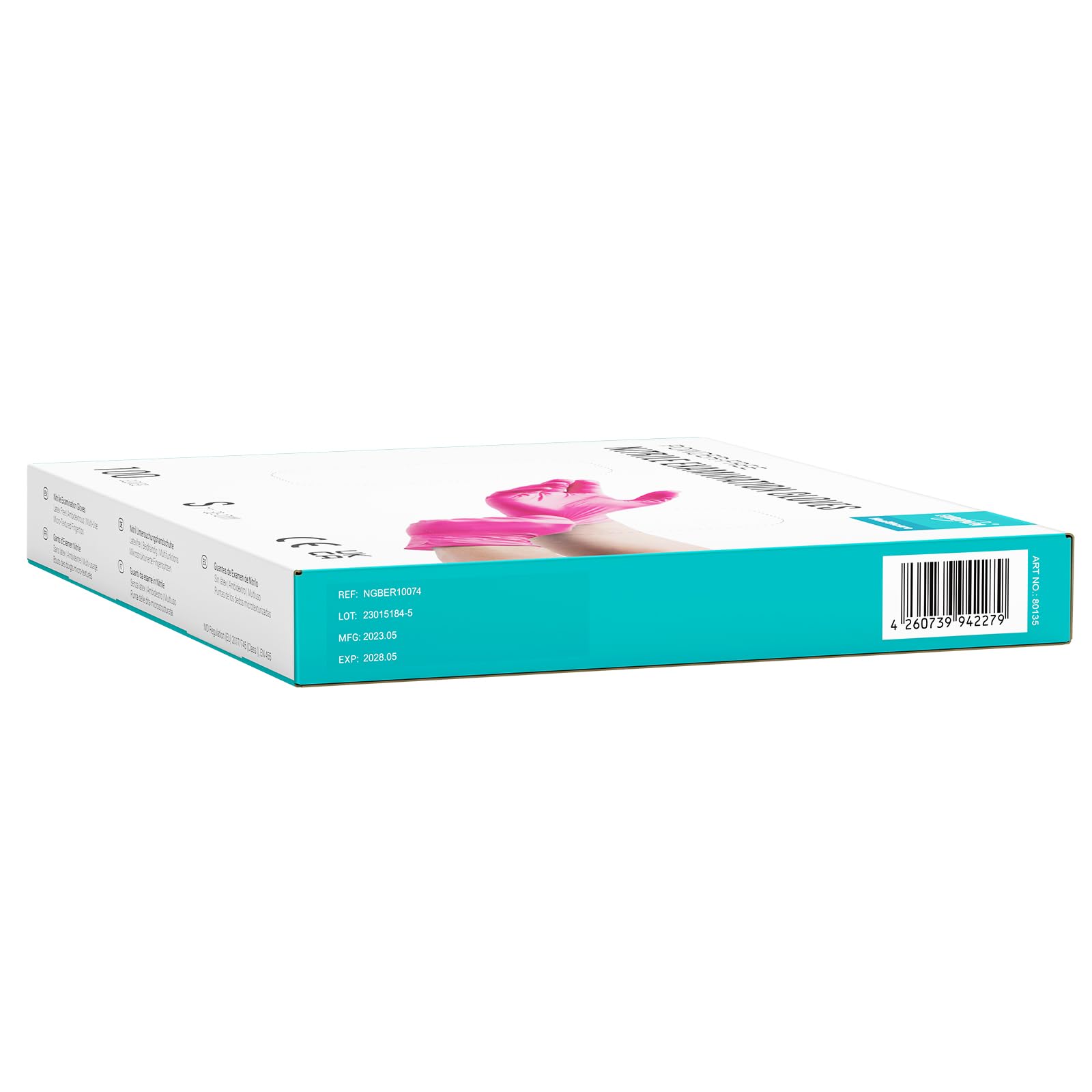 EUROPAPA® 1000x Nitrilhandschuhe Einweghandschuhe puderfrei Untersuchungshandschuhe EN455 EN374 latexfrei Einmalhandschuhe Handschuhe in Gr. S, M, L & XL verfügbar (Rosenrot, S)