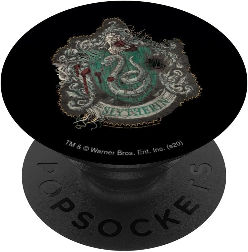Harry Potter Slytherin Knitted Patch Damaged PopSockets MagSafe PopGrip for iPhone